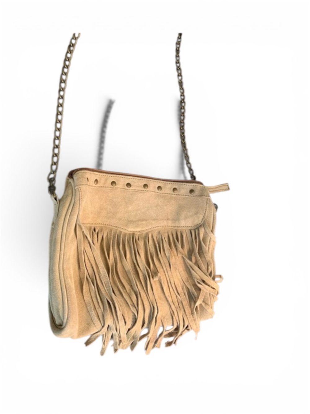 Fringe Tan Suede Boho style bag